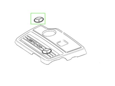 Etoile Cache Moteur CLA W117 Mercedes-Benz