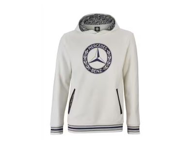 Sweat à capuche Blanc cassé unisexe Mercedes-Benz