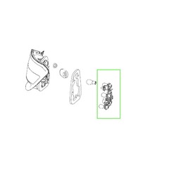 Platine Porte-Ampoules de Feux Arrière Droit Passager Classe C W204 Mercedes-Benz