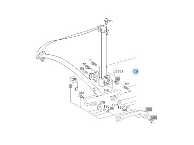 Ceinture de Sécurité Siège Avant CLK W209