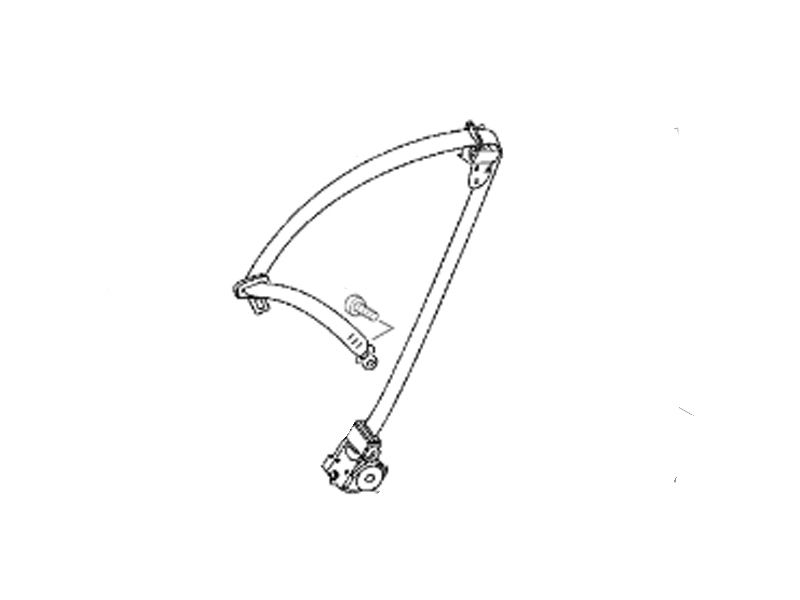 Ceinture Sécurité Arrière Viano W639 Mercedes-Benz