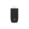 Etui noir a clés Mercedes-Benz, Cuir de vachette/ Acier inoxydable
