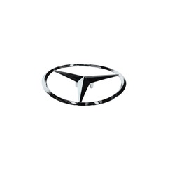 Étoile Emblème de coffre hayon sigle CLA W117 Mercedes-Benz + 3 Douilles
