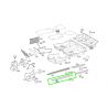 Marchepied Avant Gauche pour GLC W253 Mercedes-Benz - Finition aluminium et picots caoutchouc