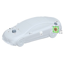 Batterie d'Appoint Tampon Arrière 12V Mercedes-Benz