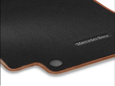 Jeu 3 Tapis Velours Noir/Marron CLA W174