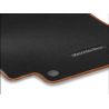 Jeu 3 Tapis Velours Noir/Marron CLA W174