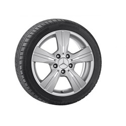 Jante Mercedes 16 pouces Classe A W169 6,5 J x 16 ET 46 5 Argent