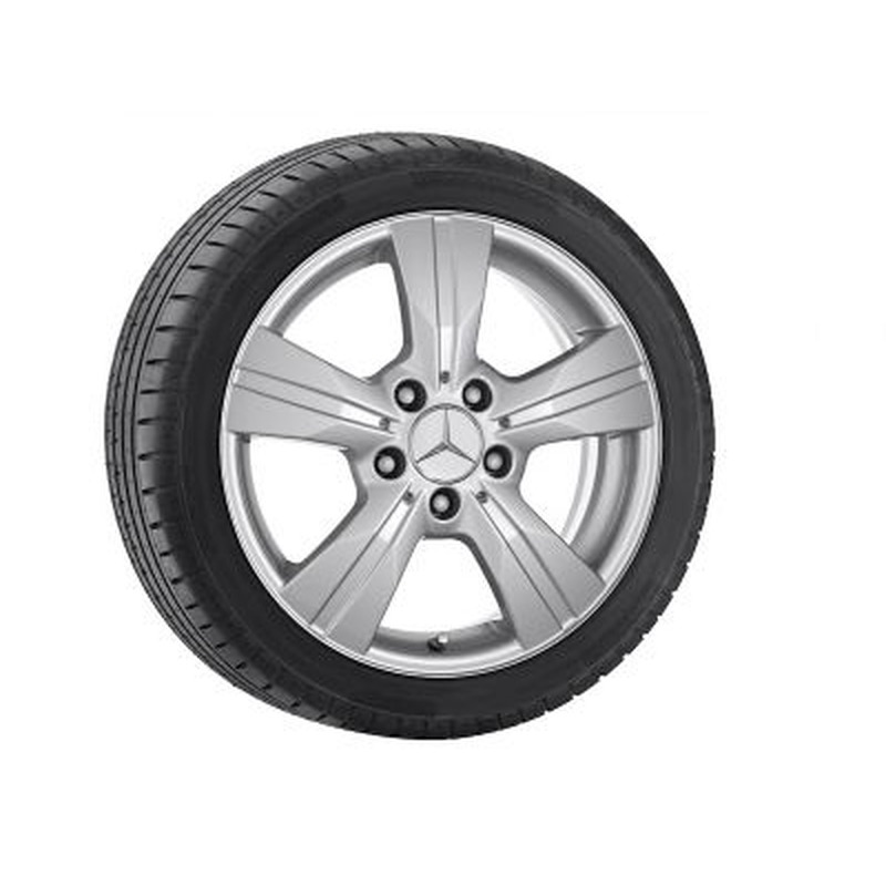 Jante Mercedes 16 pouces Classe A W169 6,5 J x 16 ET 46 5 Argent 