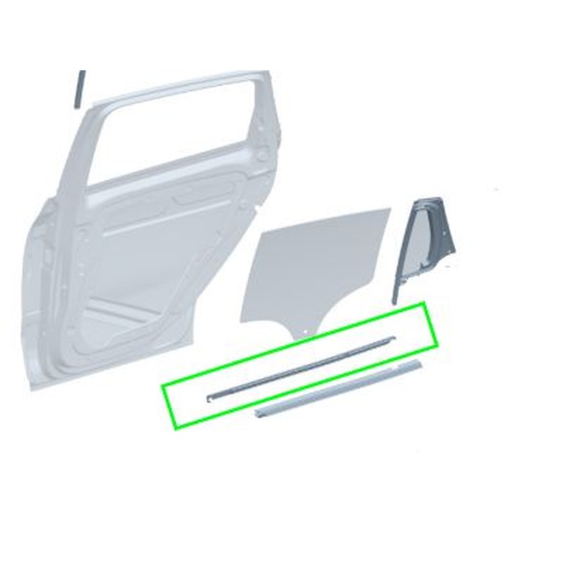 Joint Lèche-Vitre Porte Arrière Passager GLA W247