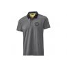 Polo Gris badge tissé du blason AMG