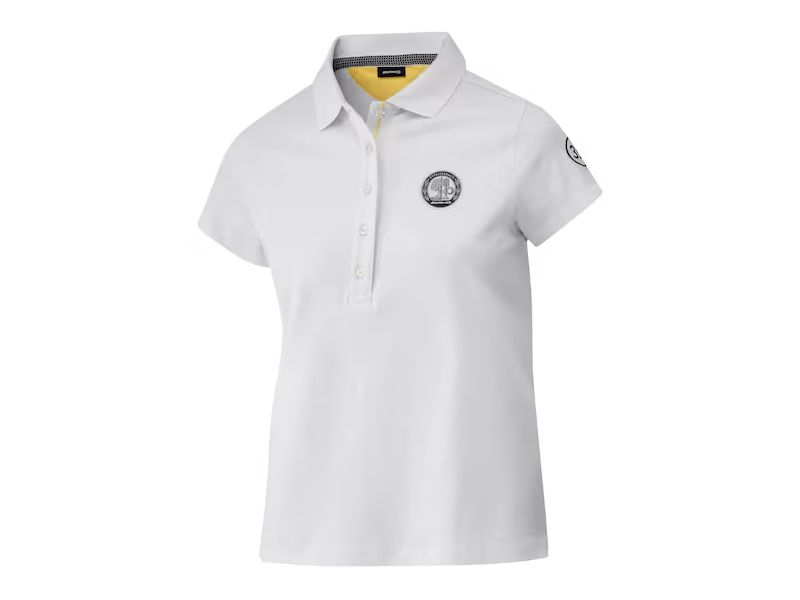 Polo Blanc blason AMG au niveau de la poitrine