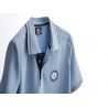Polo Homme Bleu Vintage coton bio Mercedes-Benz