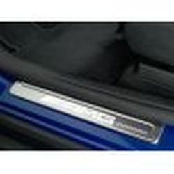 Cache Baguette Seuil éclairée Avant Argent AMG CLA W178