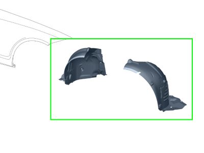 Pare-Boue Avant Droit CLS W218