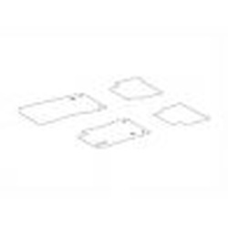 Jeu 4 Tapis Velours Noir CL W216