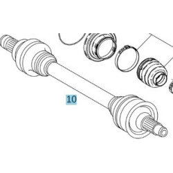 Cardan ARRIERE GAUCHE CLASSE C63 W205