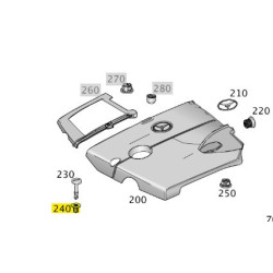 Fourreau d'embase cache moteur