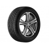 Jante Mercedes GLC 253 - 8 J x 18 pouces ET 38 en 5 branches Gris trémolite métallisé