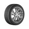 Jante Classe A berline W176 - 7,5 J x 17 pouces ET 52,5 alliage à 5 branches en Y - argent titane - 43,2 cm 