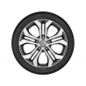 Jante GLC W253 - 5 doubles branches gris - 7,5 J x 17 pouces ET 36