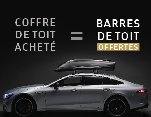 ► COFFRE DE TOIT = BARRES DE TOIT OFFERTES