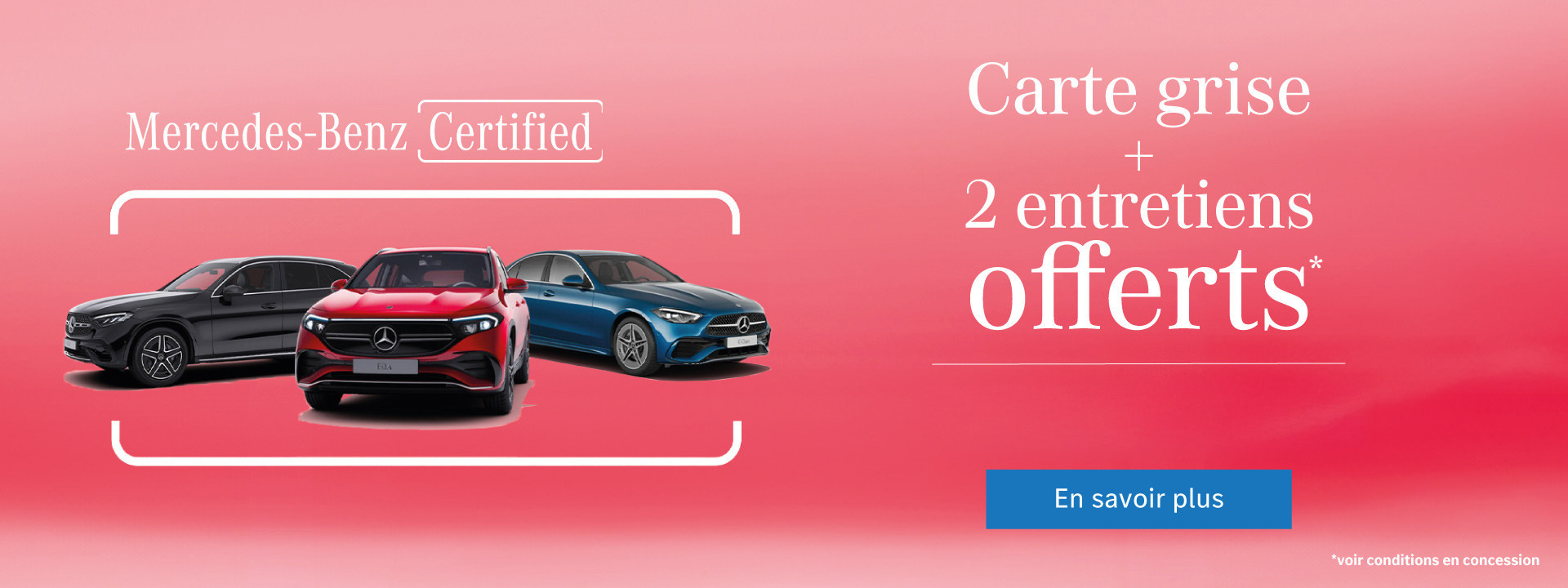 Véhicules 2 Entretiens Offerts Mercedes-Benz