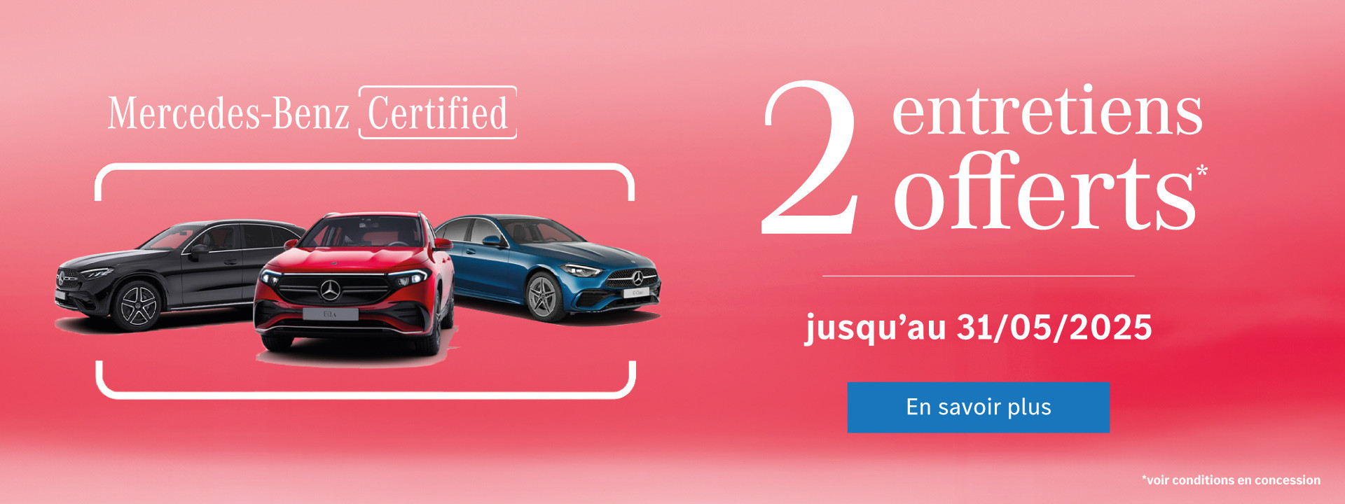 Véhicules 2 Entretiens Offerts Mercedes-Benz